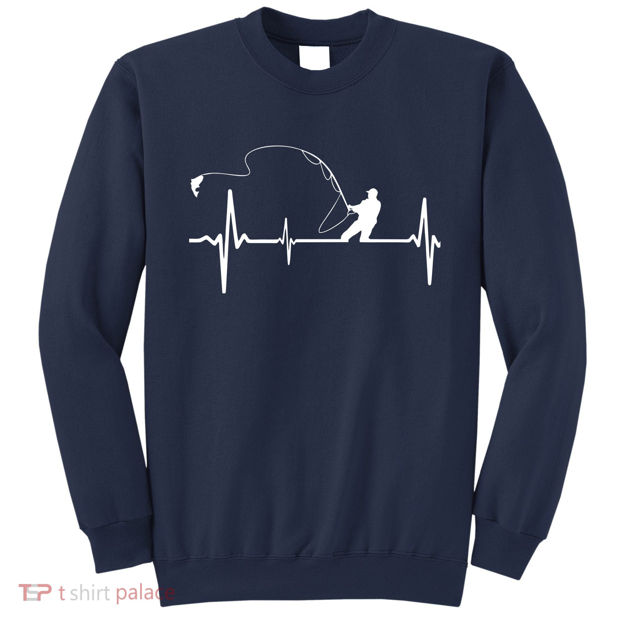 Fly Fishing Heartbeat Pulse Sweatshirt