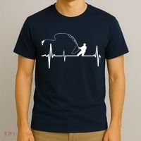 Fly Fishing Heartbeat Pulse T-Shirt thumb 3