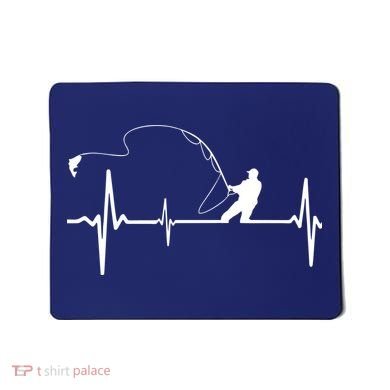 Fly Fishing Heartbeat Pulse Mousepad