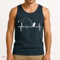 Fly Fishing Heartbeat Pulse Tank Top thumb 3