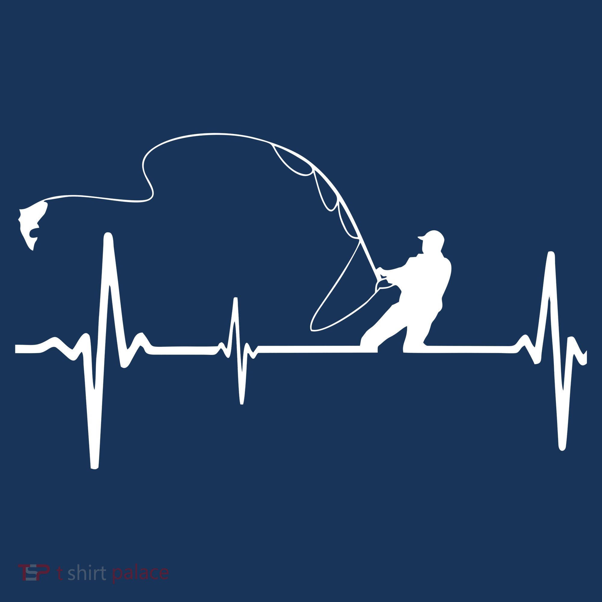Fly Fishing Heartbeat Pulse Tank Top