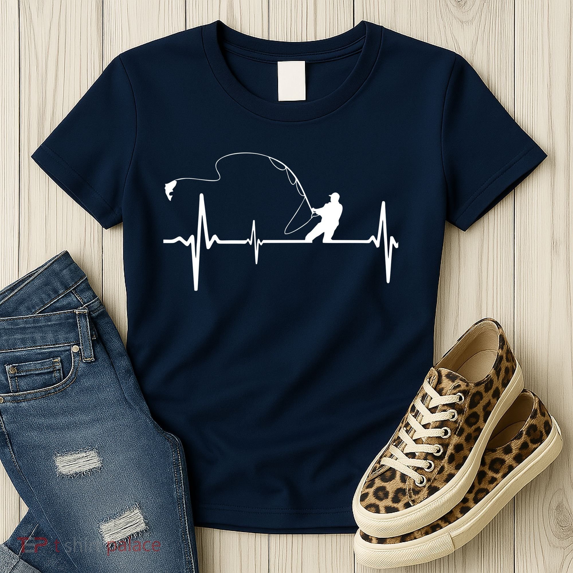 Fly Fishing Heartbeat Pulse Women's T-Shirt
