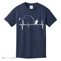 Fly Fishing Heartbeat Pulse Kids T-Shirt thumb 0