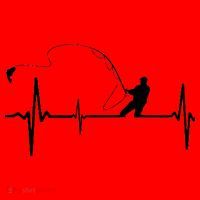 Fly Fishing Heartbeat Pulse Santa Hat thumb 1