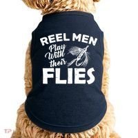 Fly Fishing Reel Men Play With Their Flies Doggie Tank thumb 0