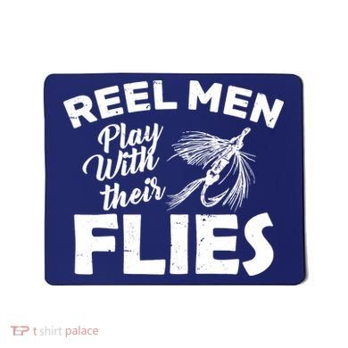 Fly Fishing Reel Men Play With Their Flies Mousepad