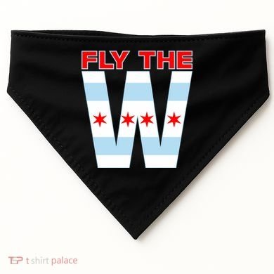 Fly The W Chicago Flag USA-Made Doggie Bandana