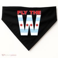Fly The W Chicago Flag USA-Made Doggie Bandana thumb 0