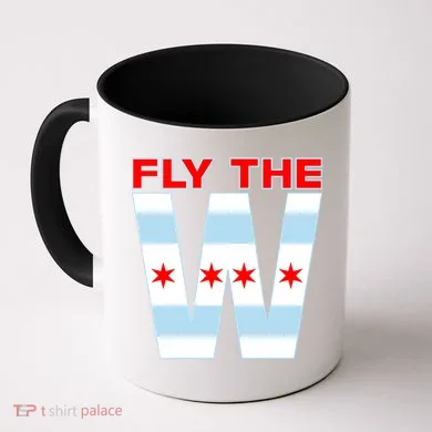 Fly The W Chicago Flag Coffee Mug