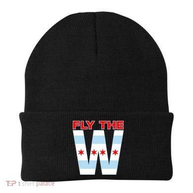 Fly The W Chicago Flag Beanie