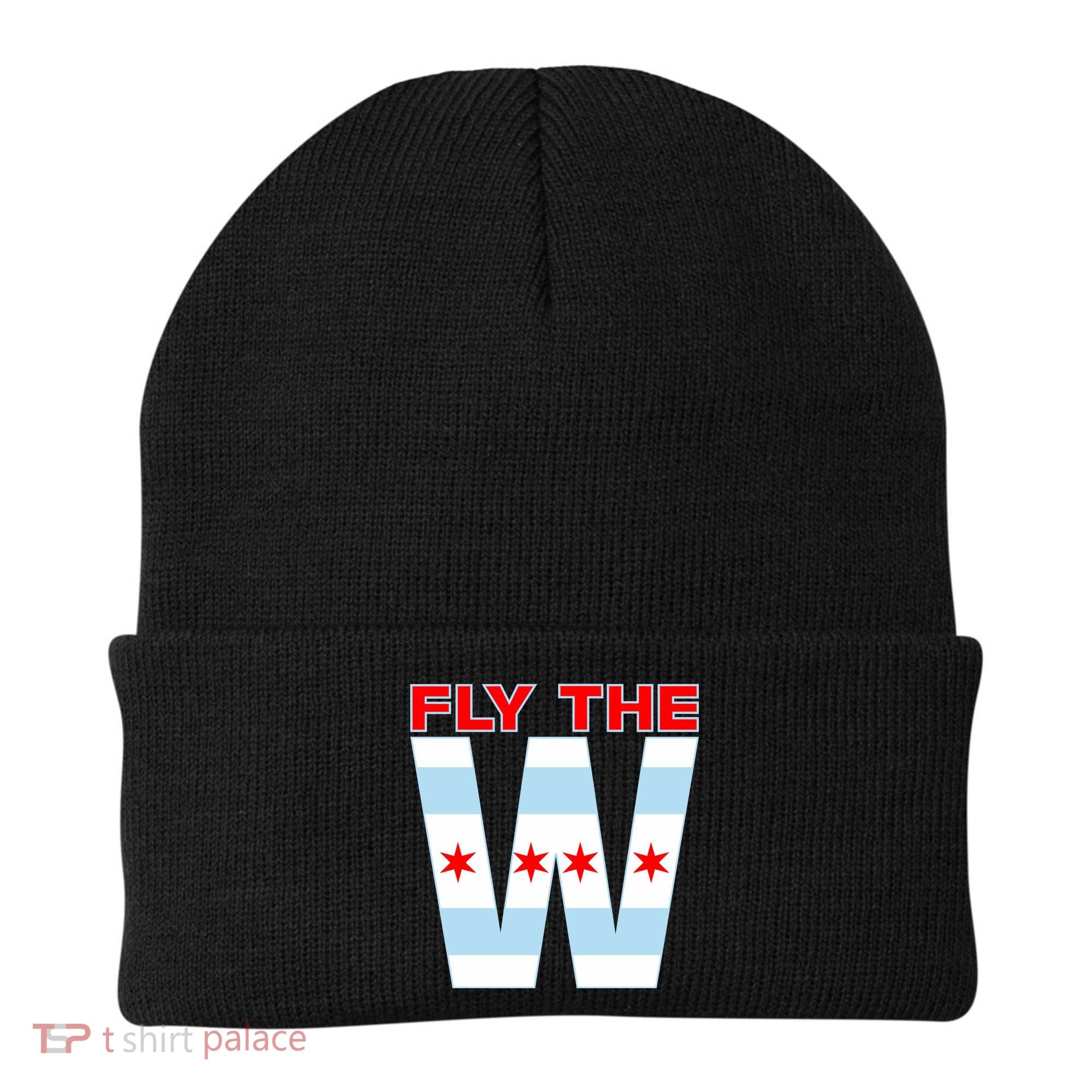 Fly The W Chicago Flag Beanie
