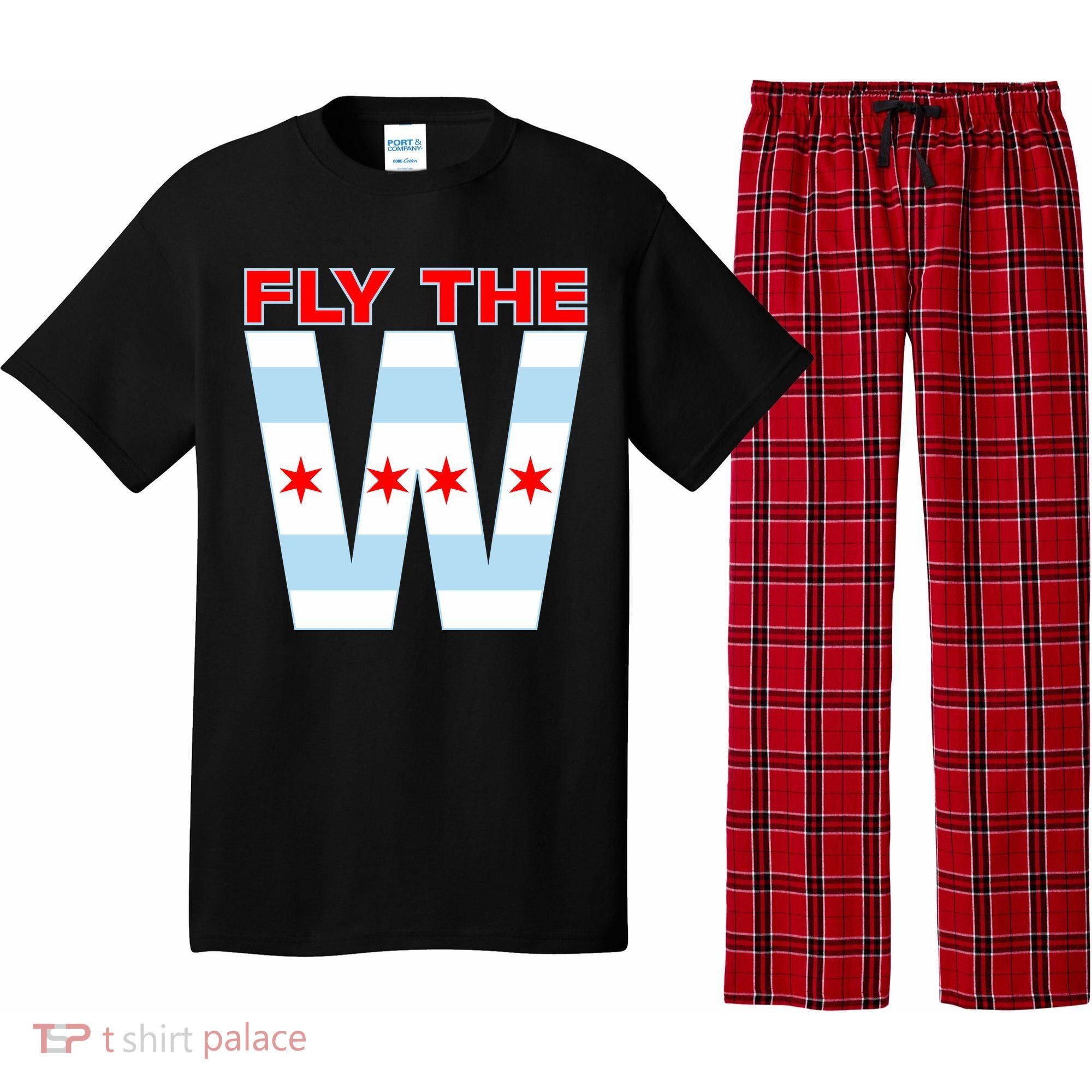 Fly The W Chicago Flag Pajama Set