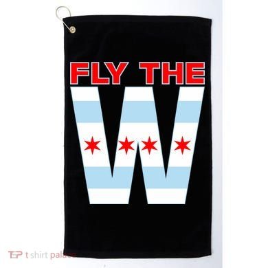 Fly The W Chicago Flag Golf Towel