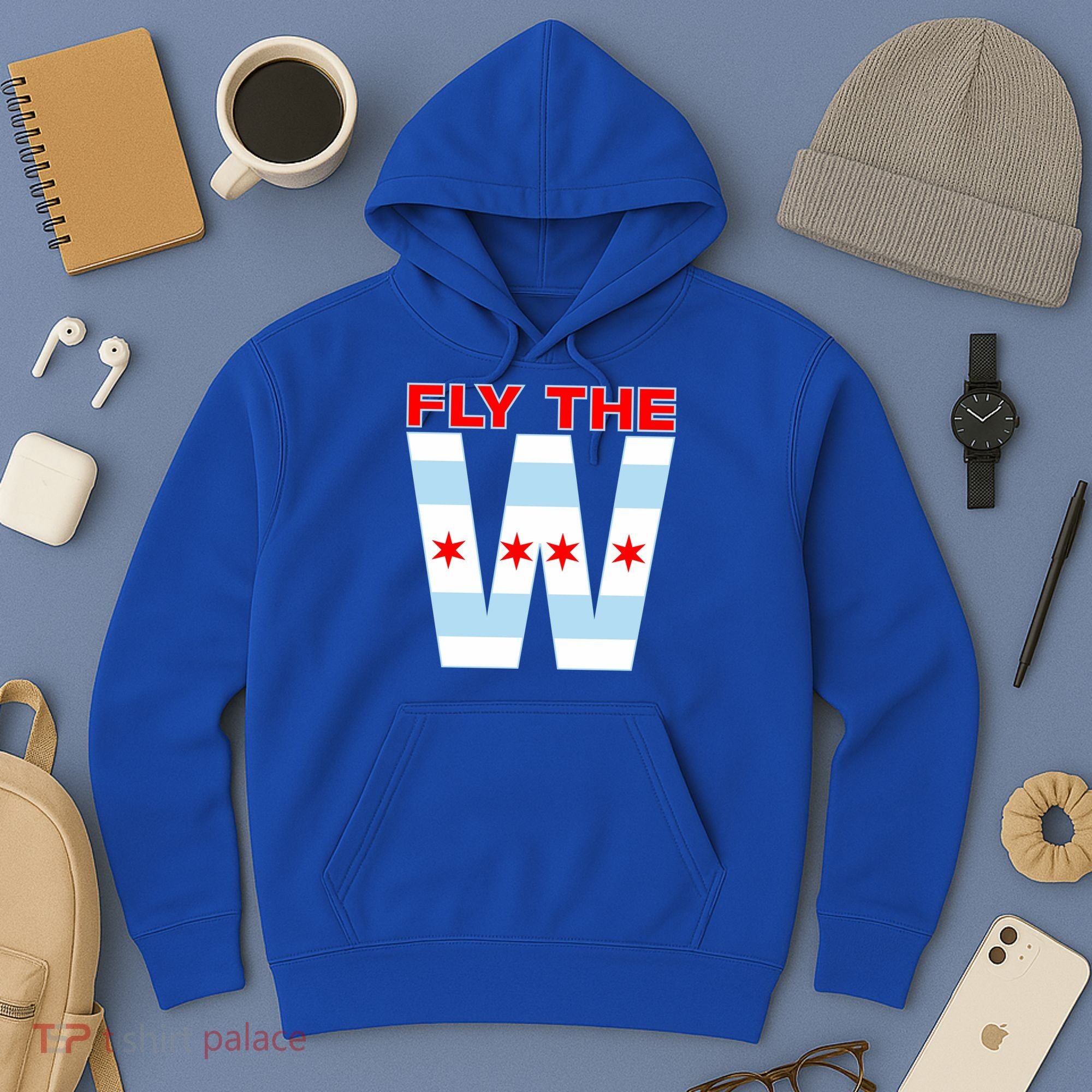 Fly The W Chicago Flag Hoodie