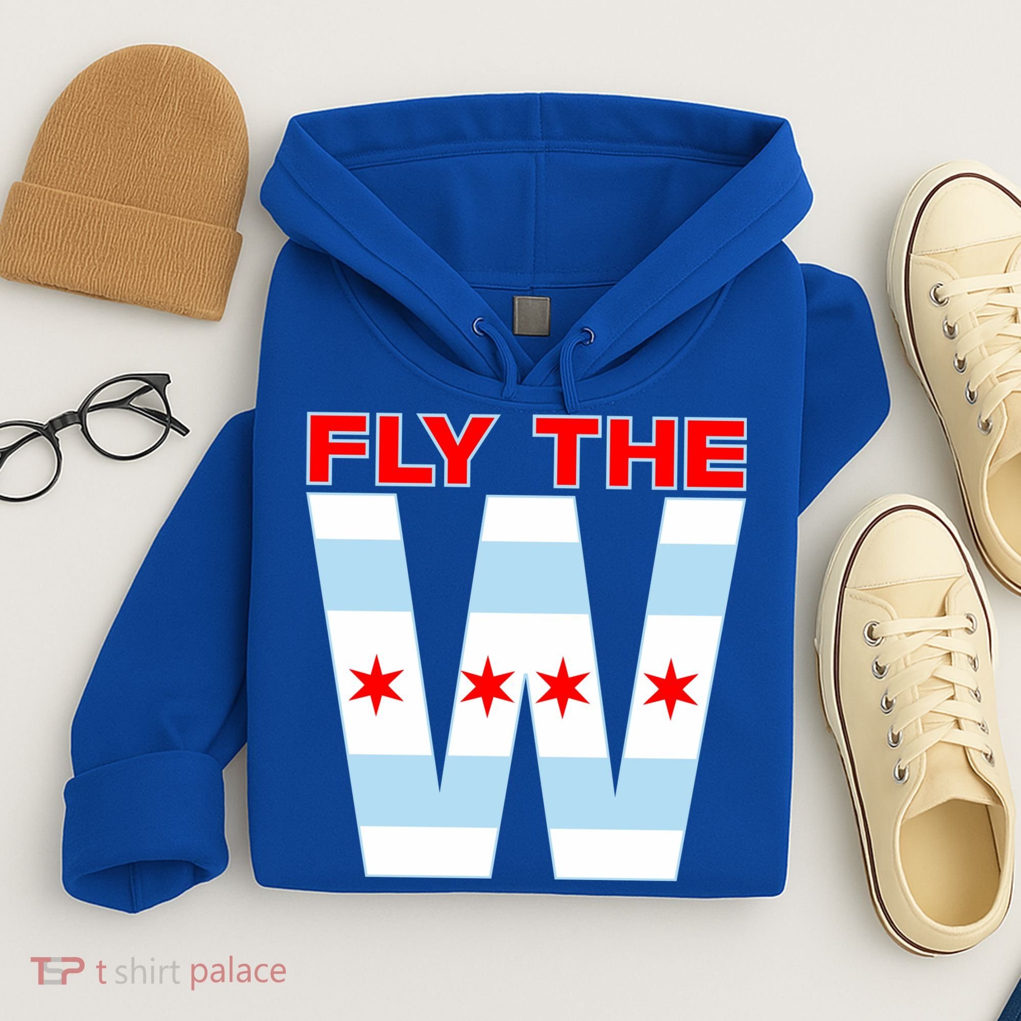Fly The W Chicago Flag Hoodie