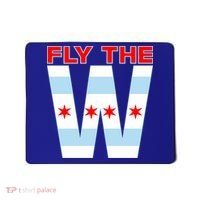 Fly The W Chicago Flag Mousepad thumb 0