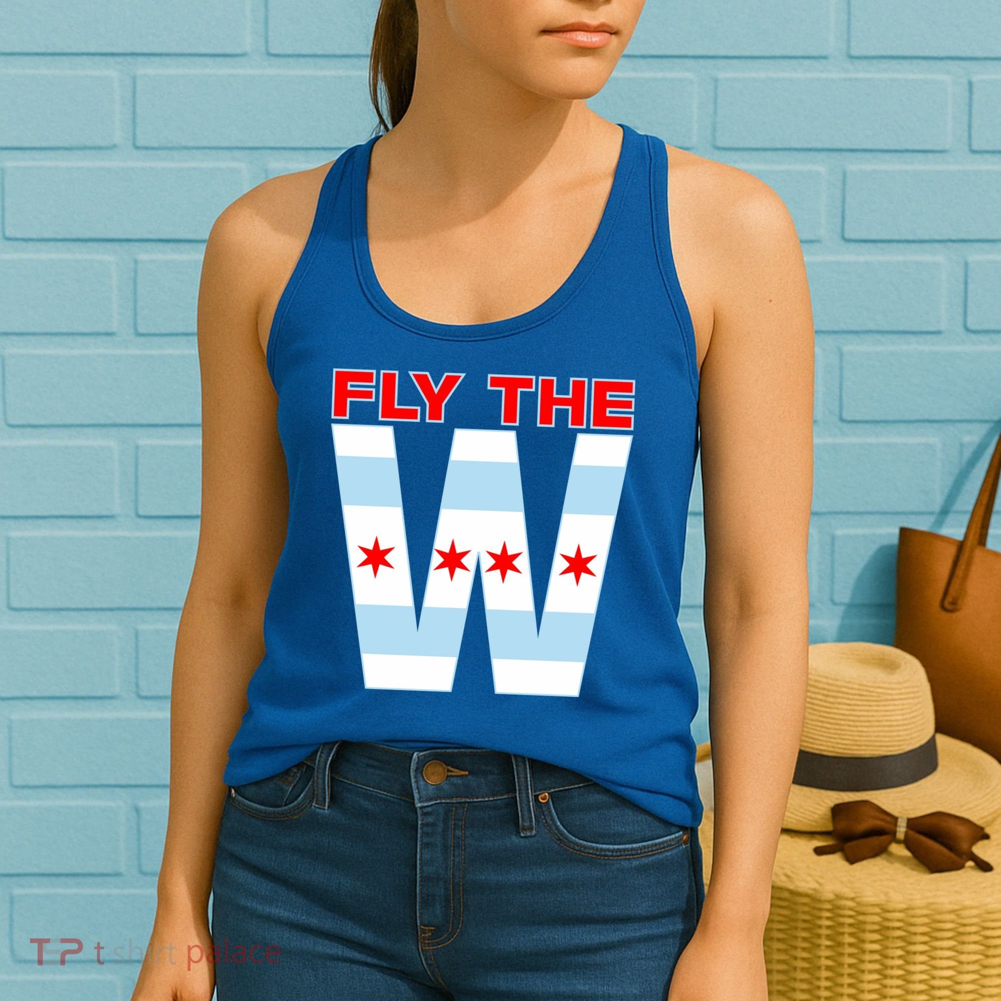 Fly The W Chicago Flag Women's Tank Top