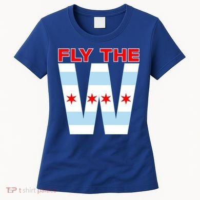 Fly The W Chicago Flag Women's T-Shirt
