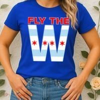 Fly The W Chicago Flag Women's T-Shirt thumb 2