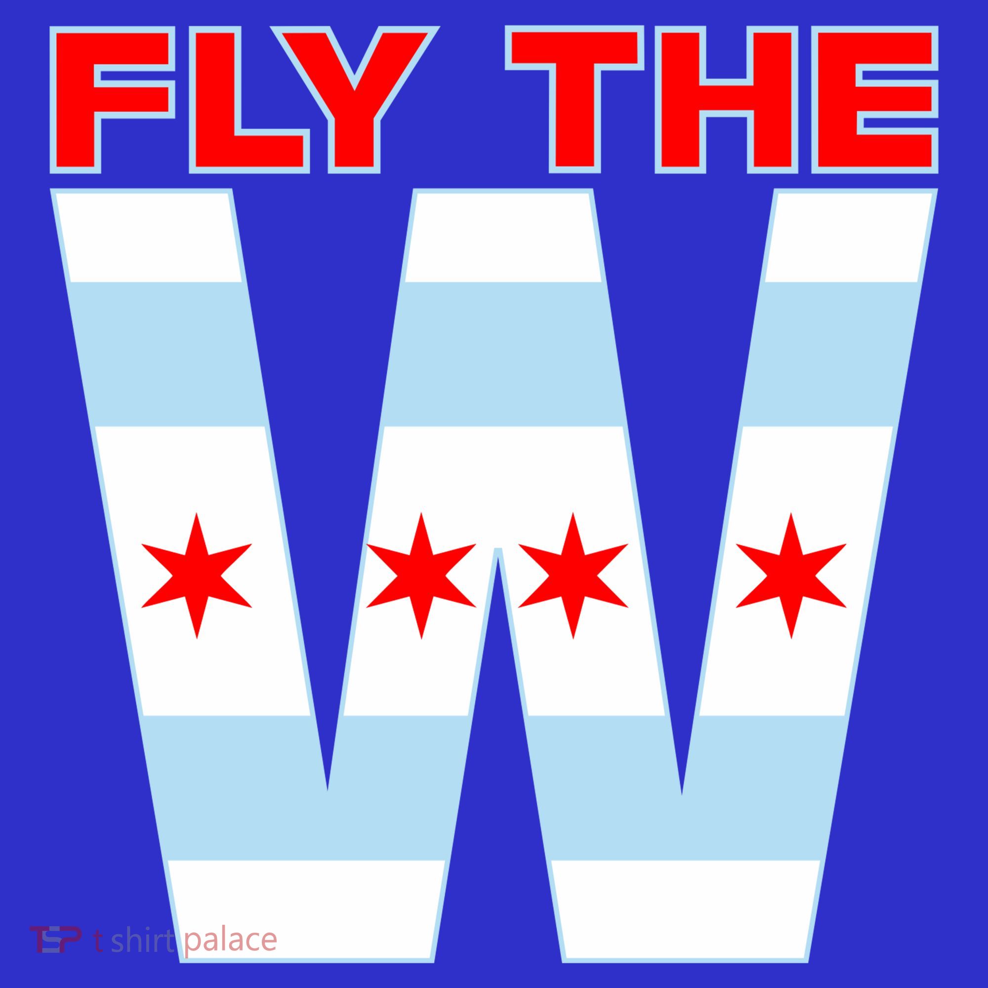 Fly The W Chicago Flag Kids Hoodie
