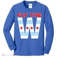 Fly The W Chicago Flag Kids Long Sleeve Shirt thumb 0