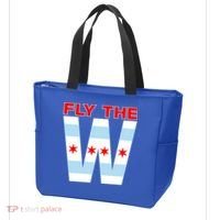 Fly The W Chicago Flag Tote Bag thumb 3