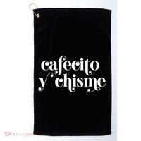 Frases LatinasCafecito Y Chisme Golf Towel thumb 0