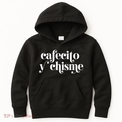 Frases LatinasCafecito Y Chisme Kids Hoodie