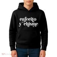 Frases LatinasCafecito Y Chisme Kids Hoodie thumb 4