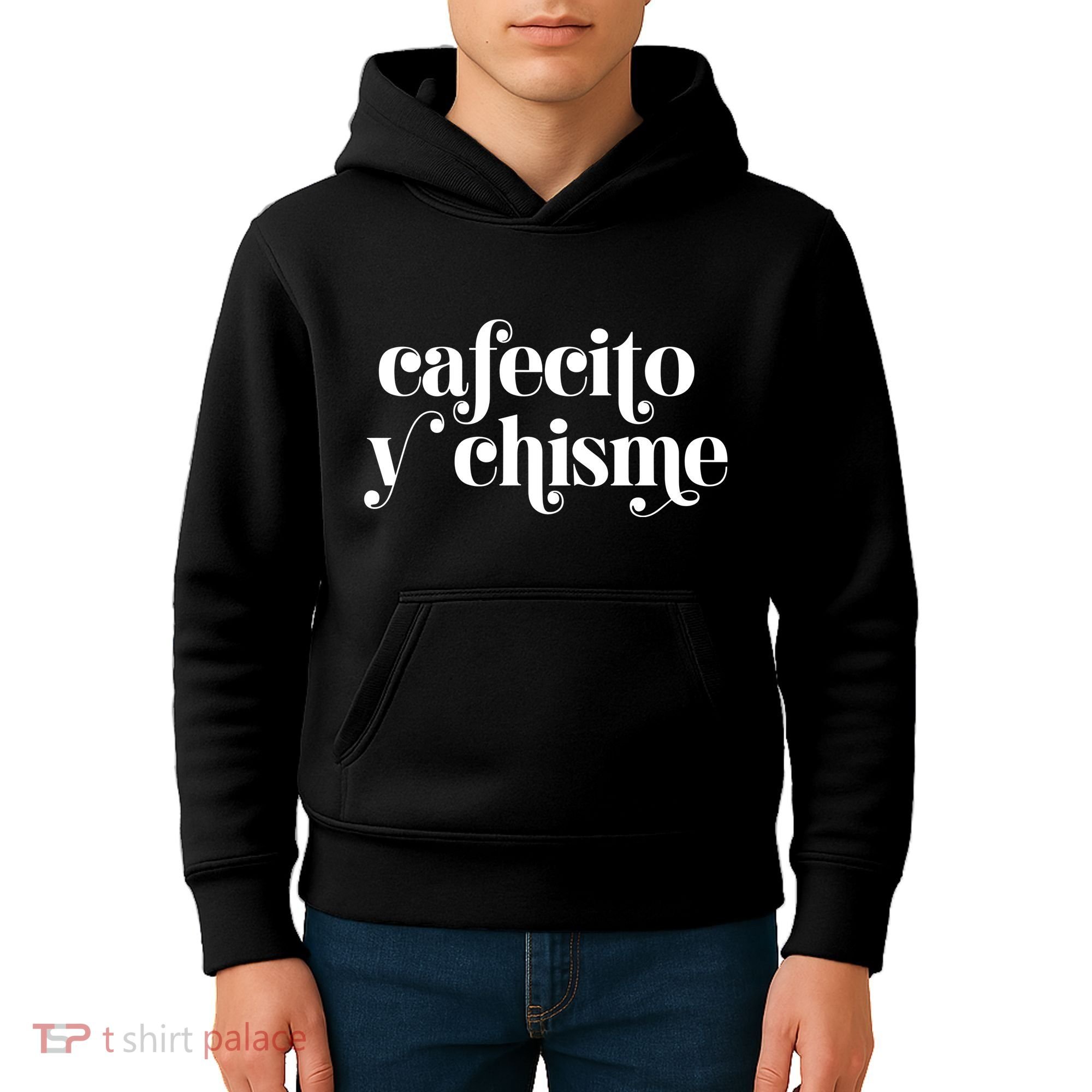 Frases LatinasCafecito Y Chisme Kids Hoodie