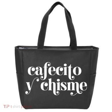 Frases LatinasCafecito Y Chisme Tote Bag