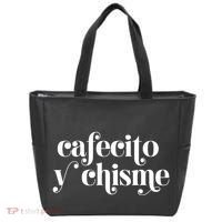 Frases LatinasCafecito Y Chisme Tote Bag thumb 0