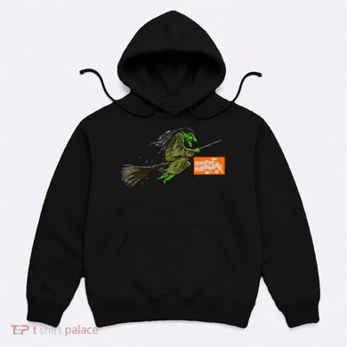Flying Halloween Witch Hoodie