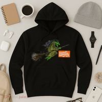 Flying Halloween Witch Hoodie thumb 3