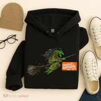 Flying Halloween Witch Hoodie thumb 4