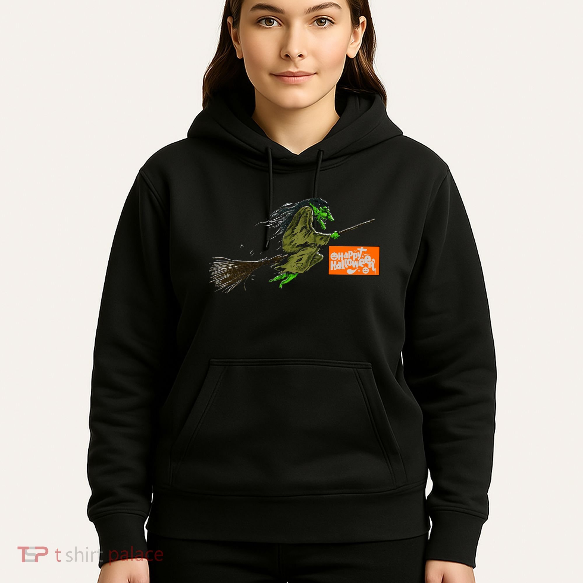 Flying Halloween Witch Hoodie