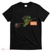 Flying Halloween Witch T-Shirt thumb 0