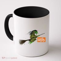 Flying Halloween Witch Coffee Mug thumb 0