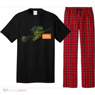 Flying Halloween Witch Pajama Set