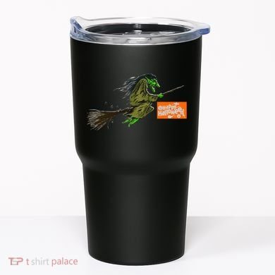 Flying Halloween Witch Tumbler