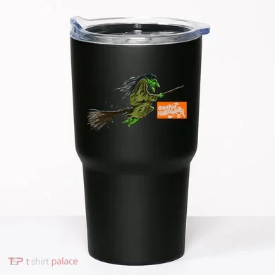 Flying Halloween Witch Tumbler