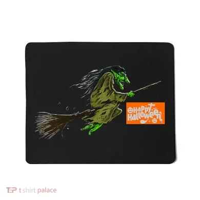 Flying Halloween Witch Mousepad