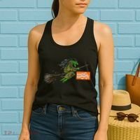 Flying Halloween Witch Women's Tank Top thumb 2