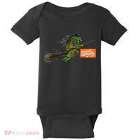 Flying Halloween Witch Baby Bodysuit thumb 0