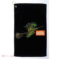 Flying Halloween Witch Golf Towel thumb 0