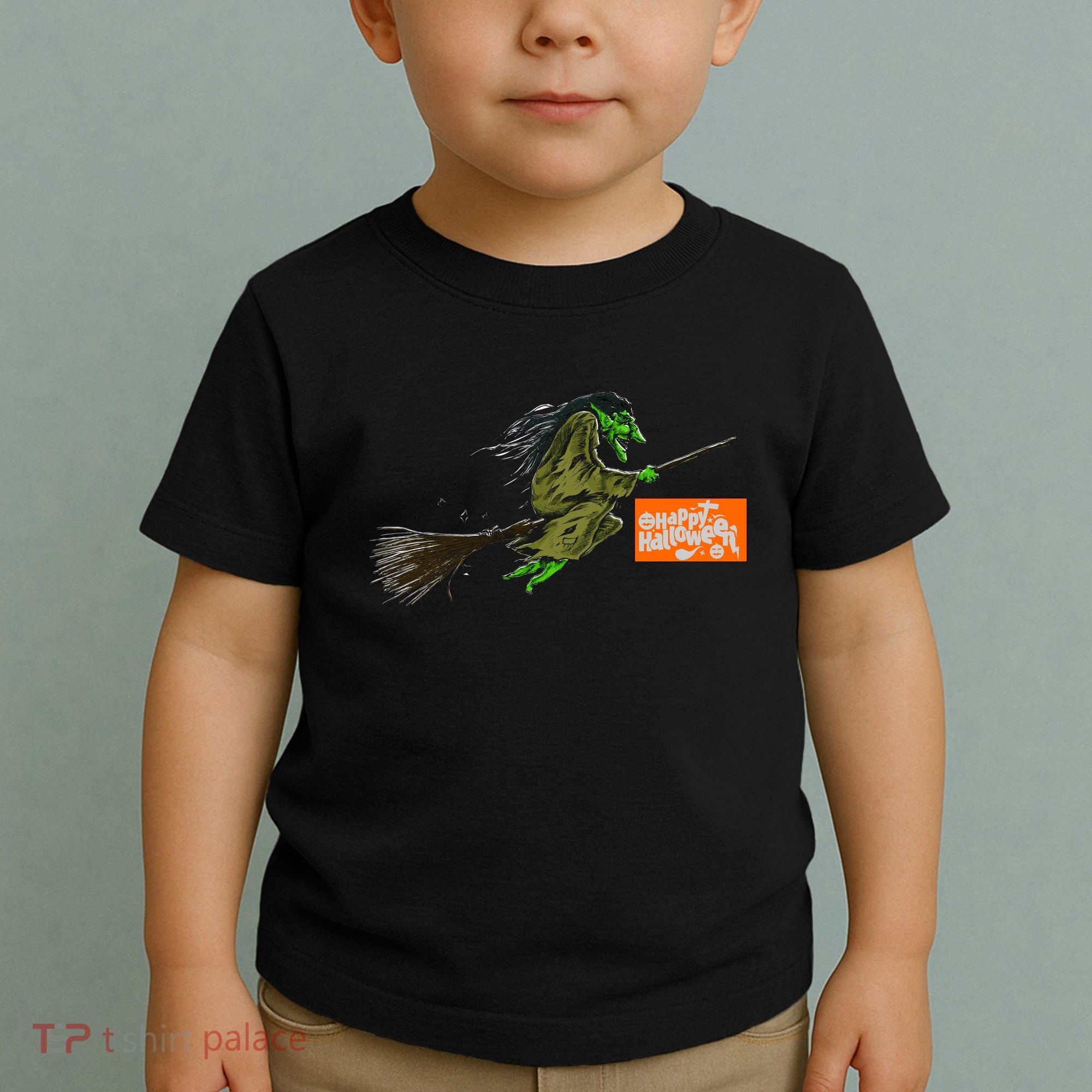 Flying Halloween Witch Toddler T-Shirt