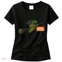 Flying Halloween Witch Women's T-Shirt thumb 0