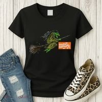 Flying Halloween Witch Women's T-Shirt thumb 3
