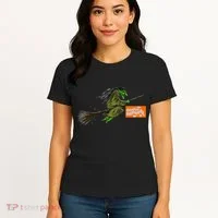 Flying Halloween Witch Women's T-Shirt thumb 4