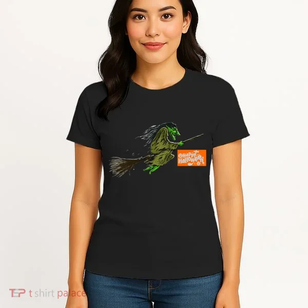 Flying Halloween Witch Women's T-Shirt